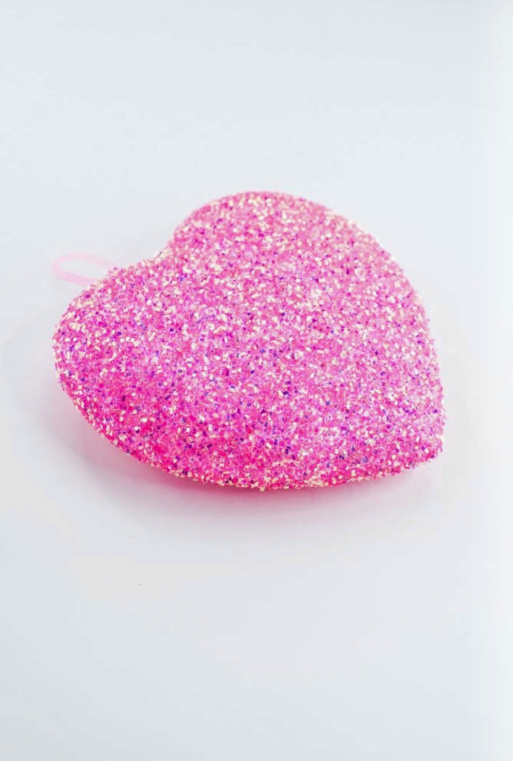 Pink Ornament Frizzy Heart - 8" - Greenery MarketArtificial Flora63973PK