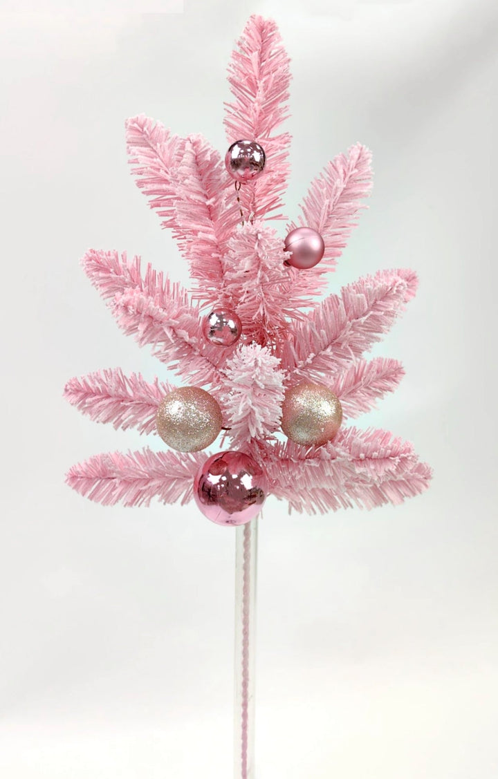 Pink Ornament Holiday Spray - Greenery Market32169
