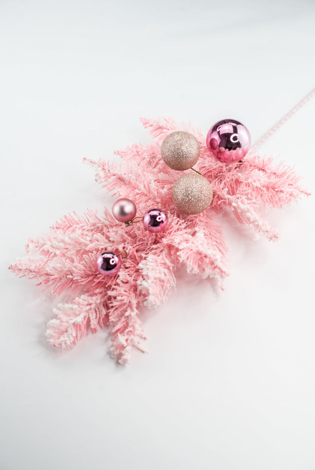 Pink Ornament Holiday Spray - Greenery Market32169