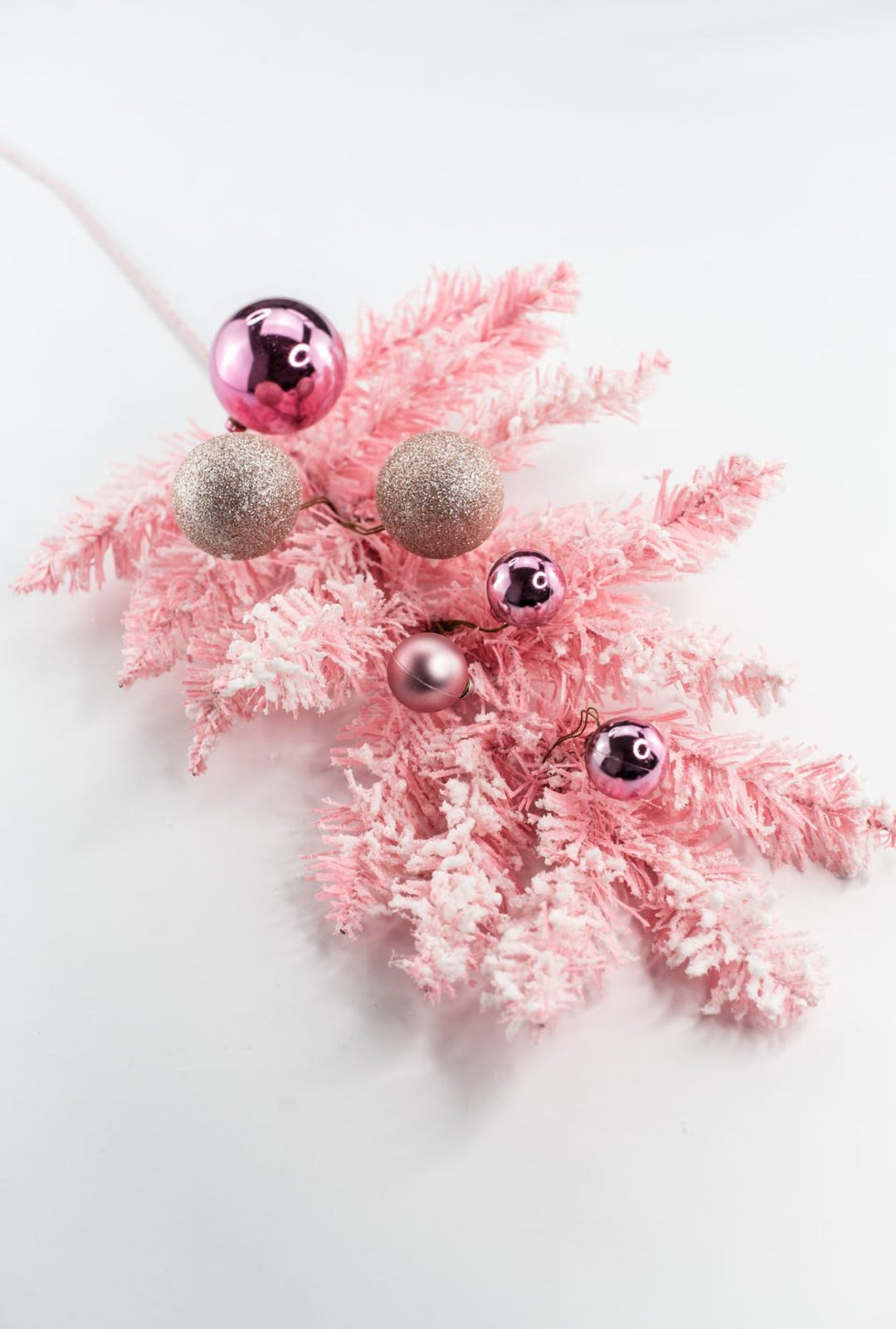 Pink Ornament Holiday Spray - Greenery Market32169