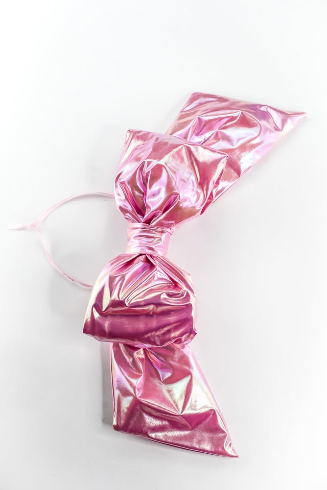 Pink Ornament Pearlescent Bow - 16" - Greenery Market63629PK