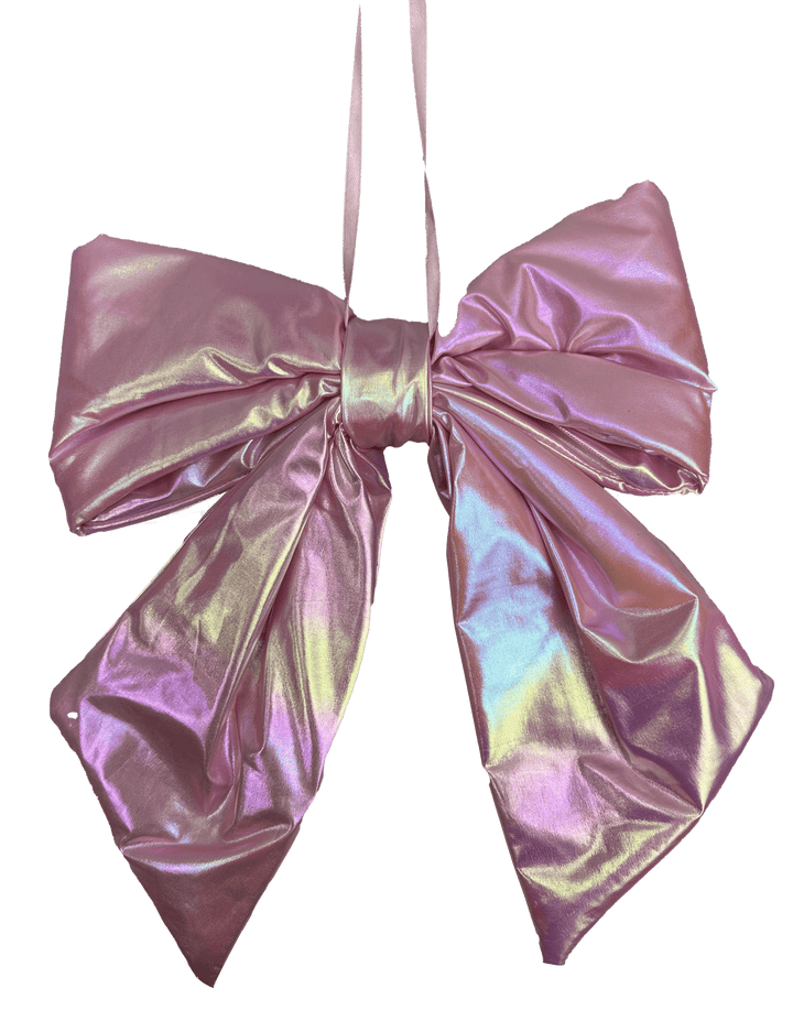 Pink Ornament Pearlescent Bow - 16" - Greenery Market63629PK