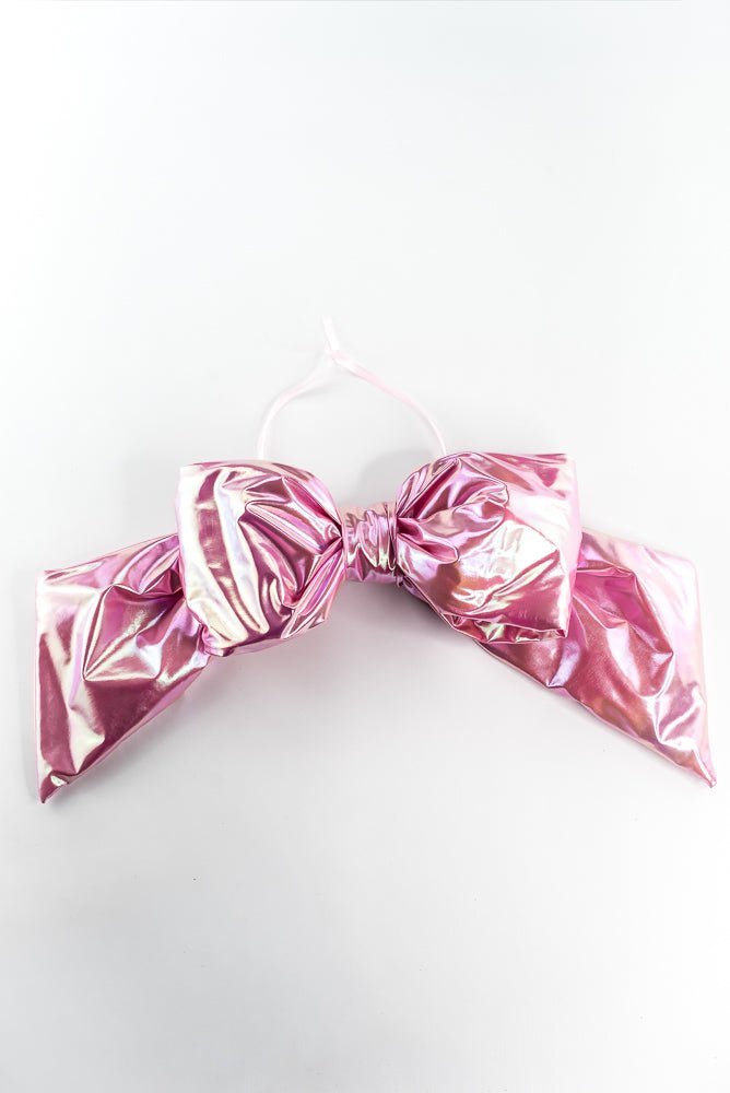 Pink Ornament Pearlescent Bow - 16" - Greenery Market63629PK