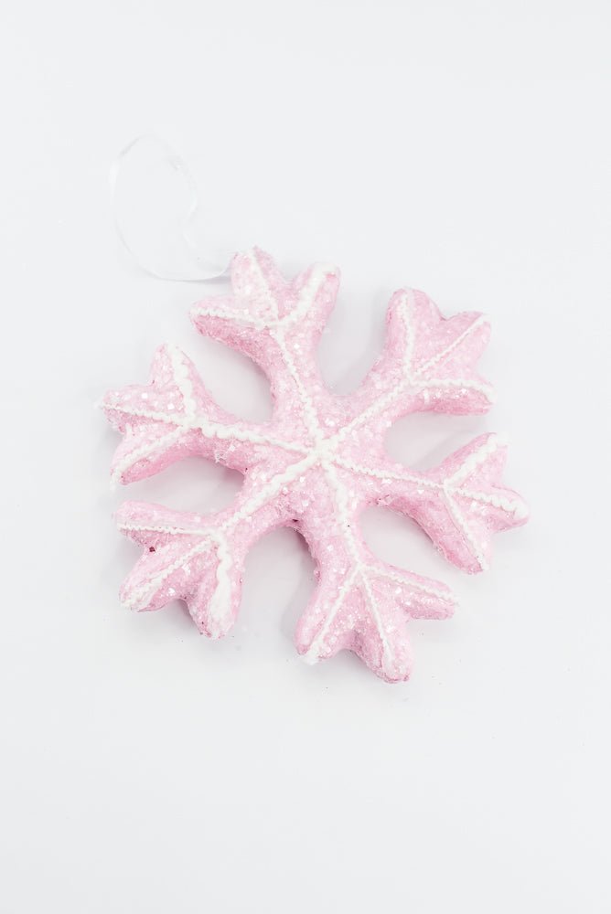 Pink Ornament Snowflake - Greenery Market