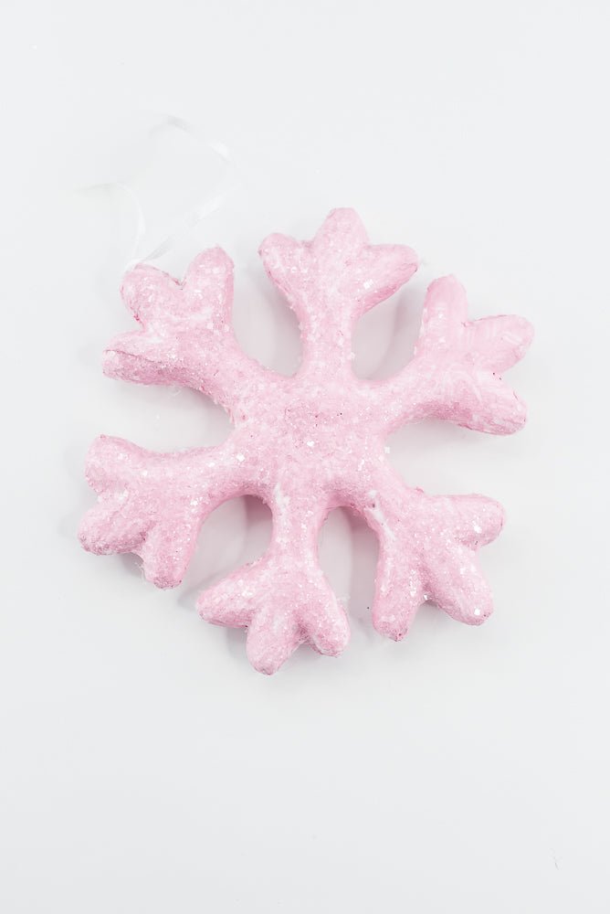 Pink Ornament Snowflake - Greenery Market86510PK