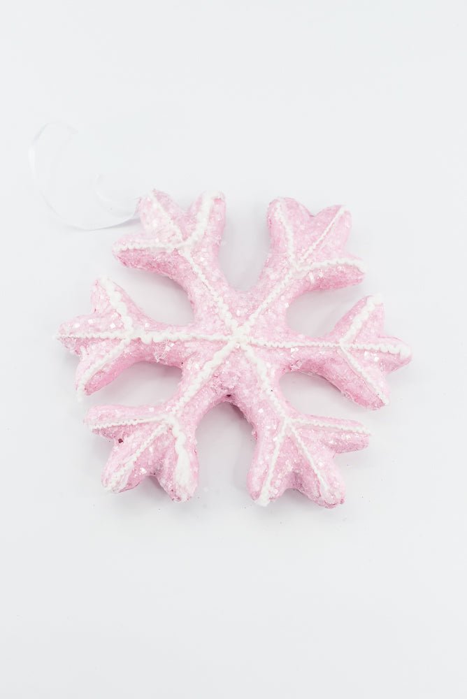 Pink Ornament Snowflake - Greenery Market86510PK
