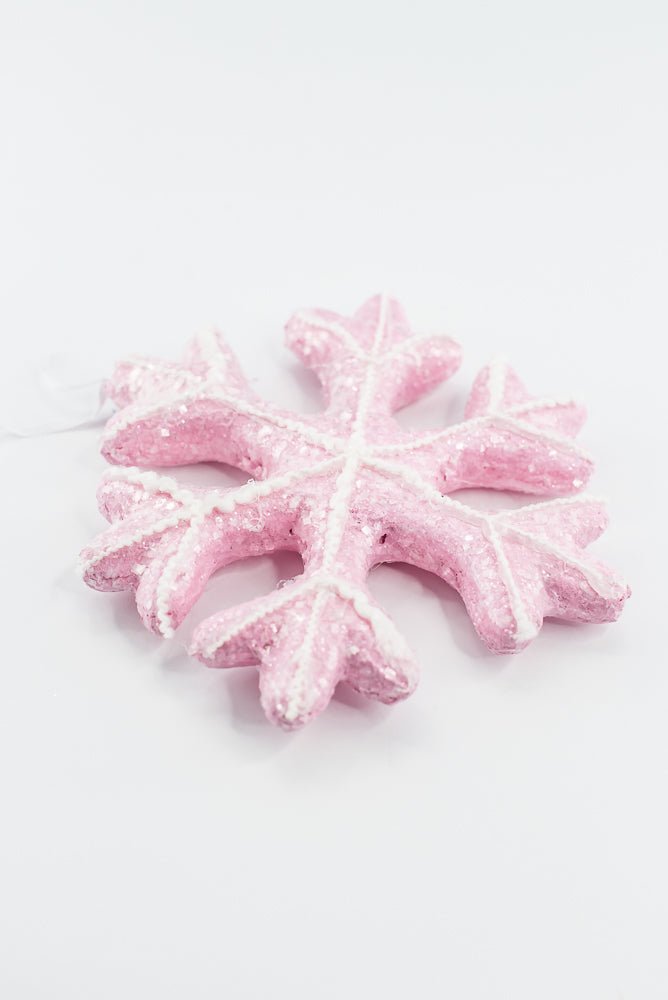 Pink Ornament Snowflake - Greenery Market86510PK
