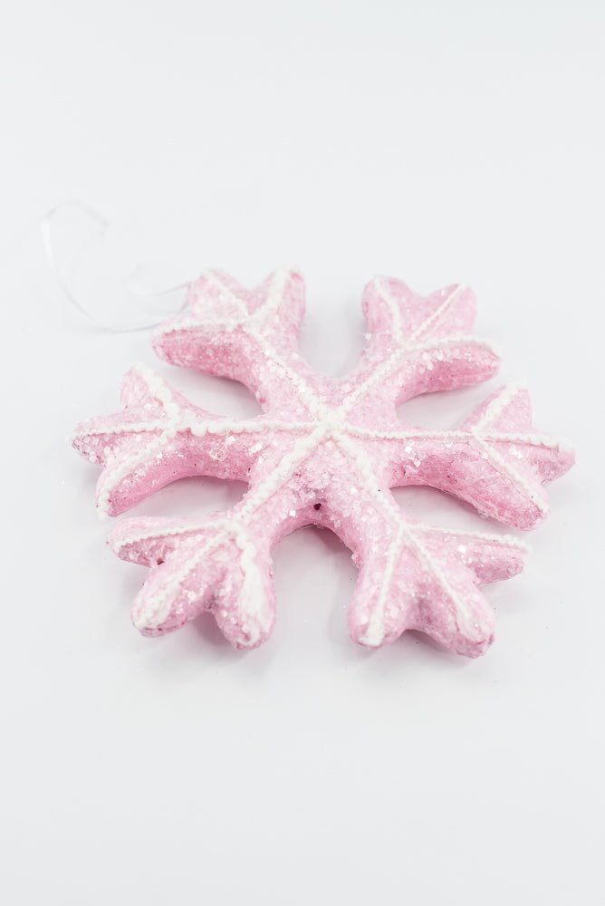 Pink Ornament Snowflake - Greenery Market86510PK