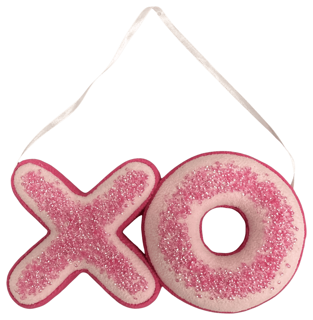 Pink Ornament XO Donut - 11" - Greenery MarketOrnaments64080PK