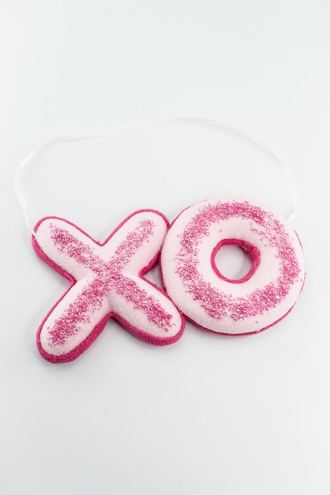 Pink Ornament XOXO Hanger / Sign - 11" - Greenery MarketOrnaments64080PK