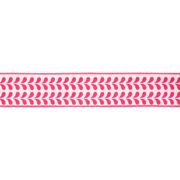 Pink Petals With Pink Backing Dupioni Wired Ribbon - 2.5" - Greenery MarketWired Ribbon9387W-157-63E