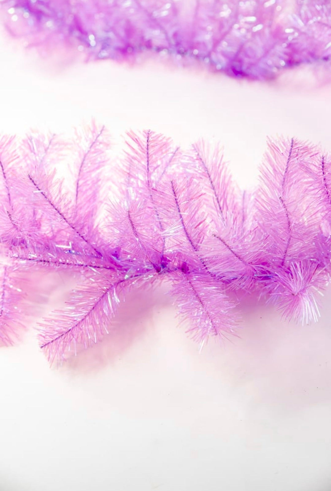 Pink pine tinsel garland base - 9’ - Greenery Marketwreath base & containers85221 - PK