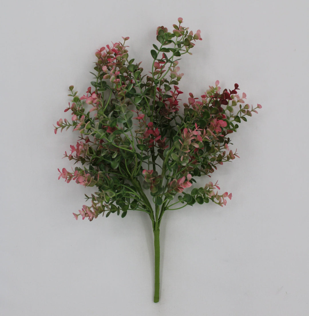 Pink Plastic Eucalyptus Bush - 17" - Greenery Market65467-PK