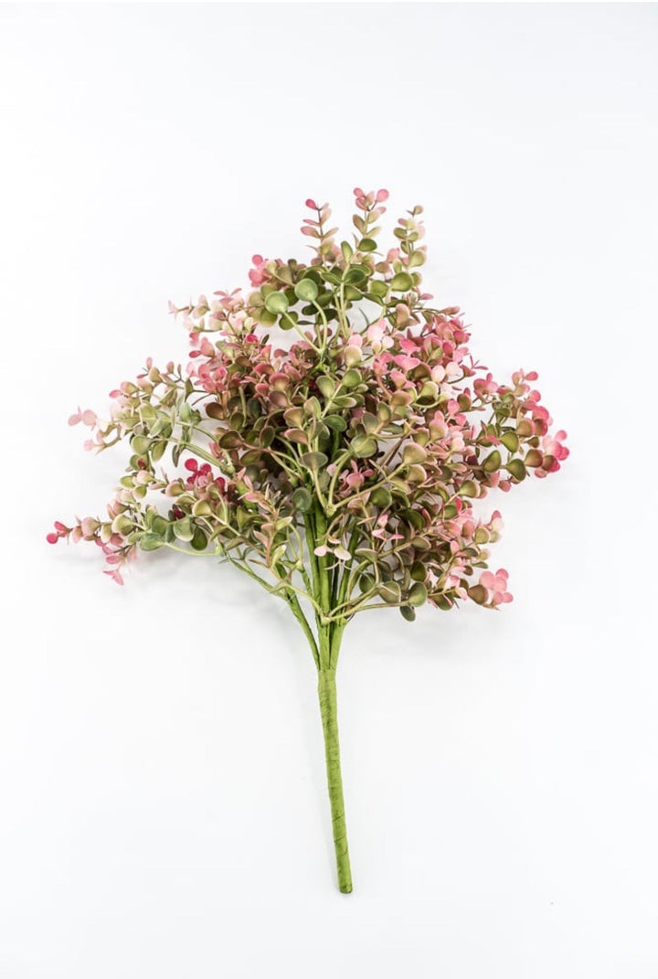 Pink Plastic Eucalyptus Bush - 17" - Greenery Market65467-PK