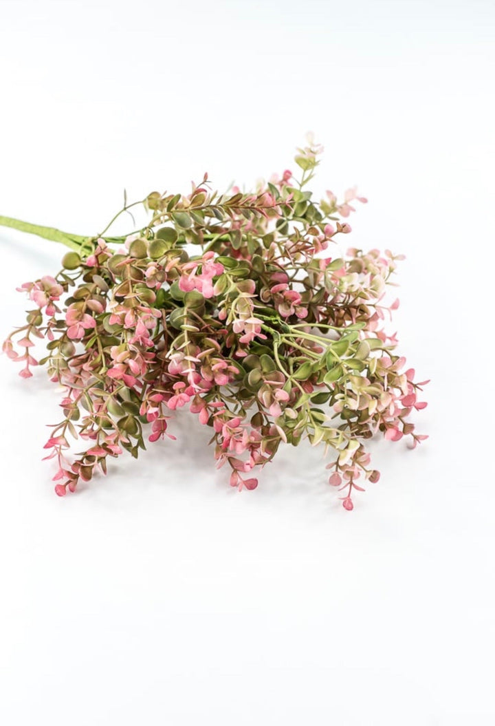 Pink Plastic Eucalyptus Bush - 17" - Greenery Market65467-PK
