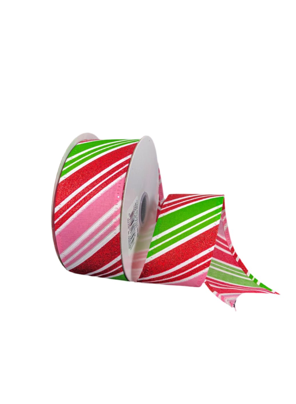 Pink, red, and lime stripe wired ribbon - 1.5” - Greenery MarketWired ribbon75117 - 09 - 03