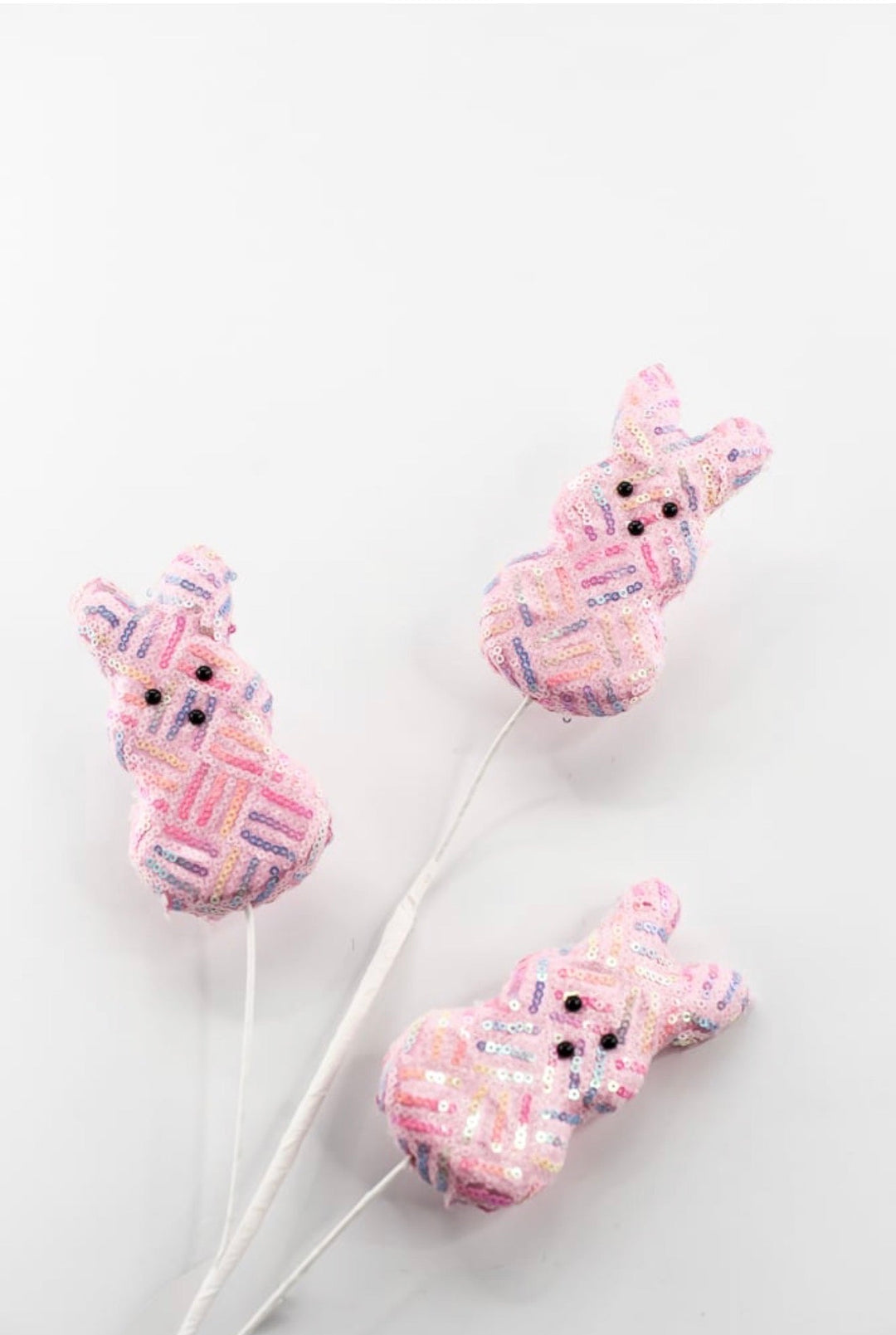 Pink Sequins Easter Bunny Spray - 28" - Greenery Market40412-PK