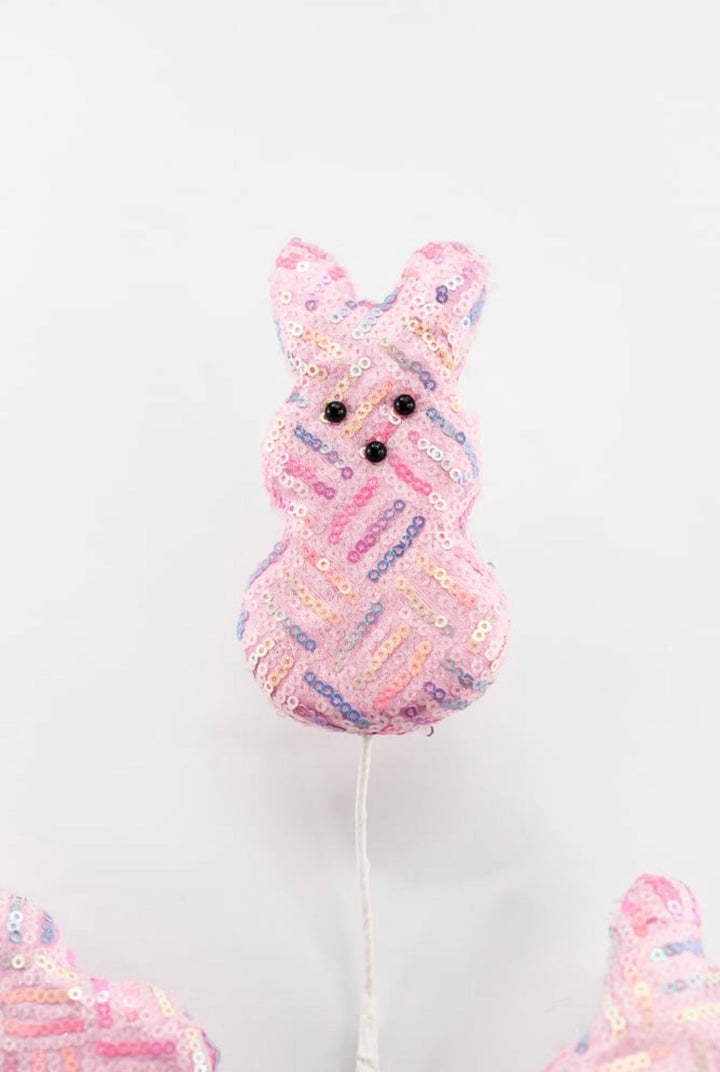 Pink Sequins Easter Bunny Spray - 28" - Greenery Market40412-PK