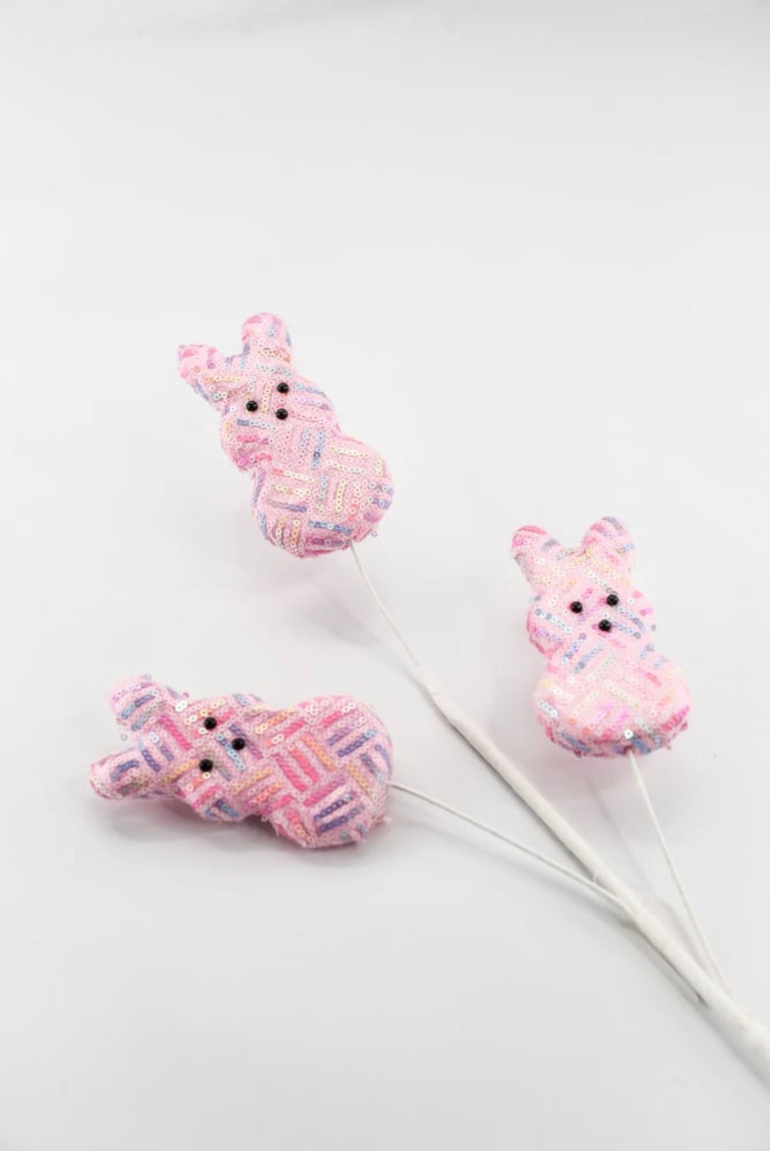 Pink Sequins Easter Bunny Spray - 28" - Greenery Market40412-PK