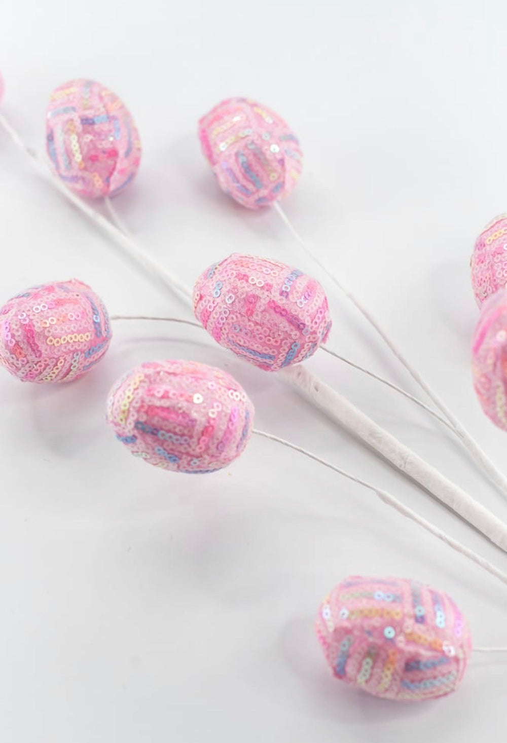 Pink Sequins Easter Eggs Spray - 29" - Greenery Market40413-PK