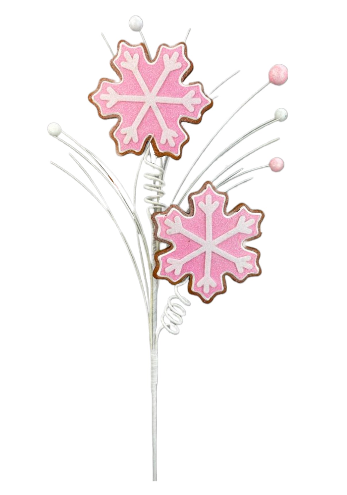 Pink snowflake cookie spray - Greenery MarketPicks85891PK