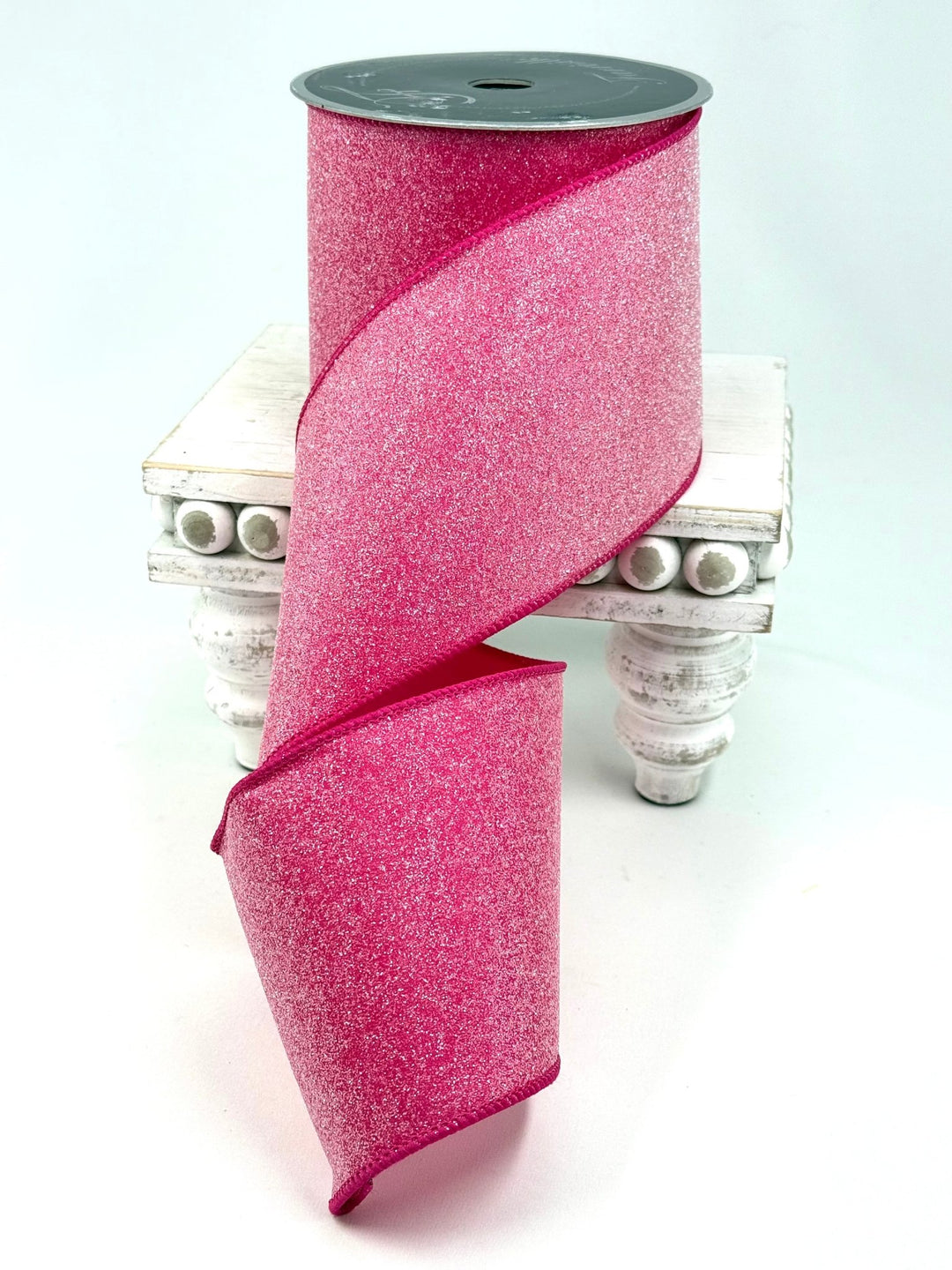 Pink Sugar Candy Farrisilk wired ribbon AS IS - 4” - Greenery Marketwired ribbonRA787-08