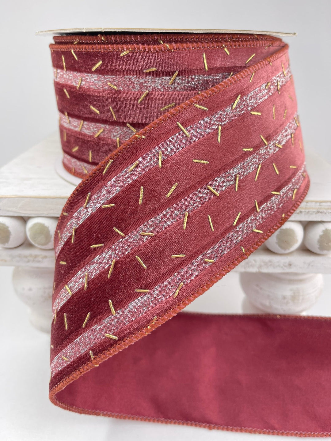 Confetty Ribbon Pink velvet confetti ribbon - Greenery Market