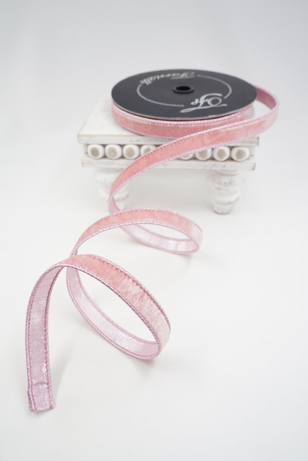 Pink Velvet Luster Farrisilk Wired Ribbon - .75" - Greenery MarketRibbons & TrimRV000-14