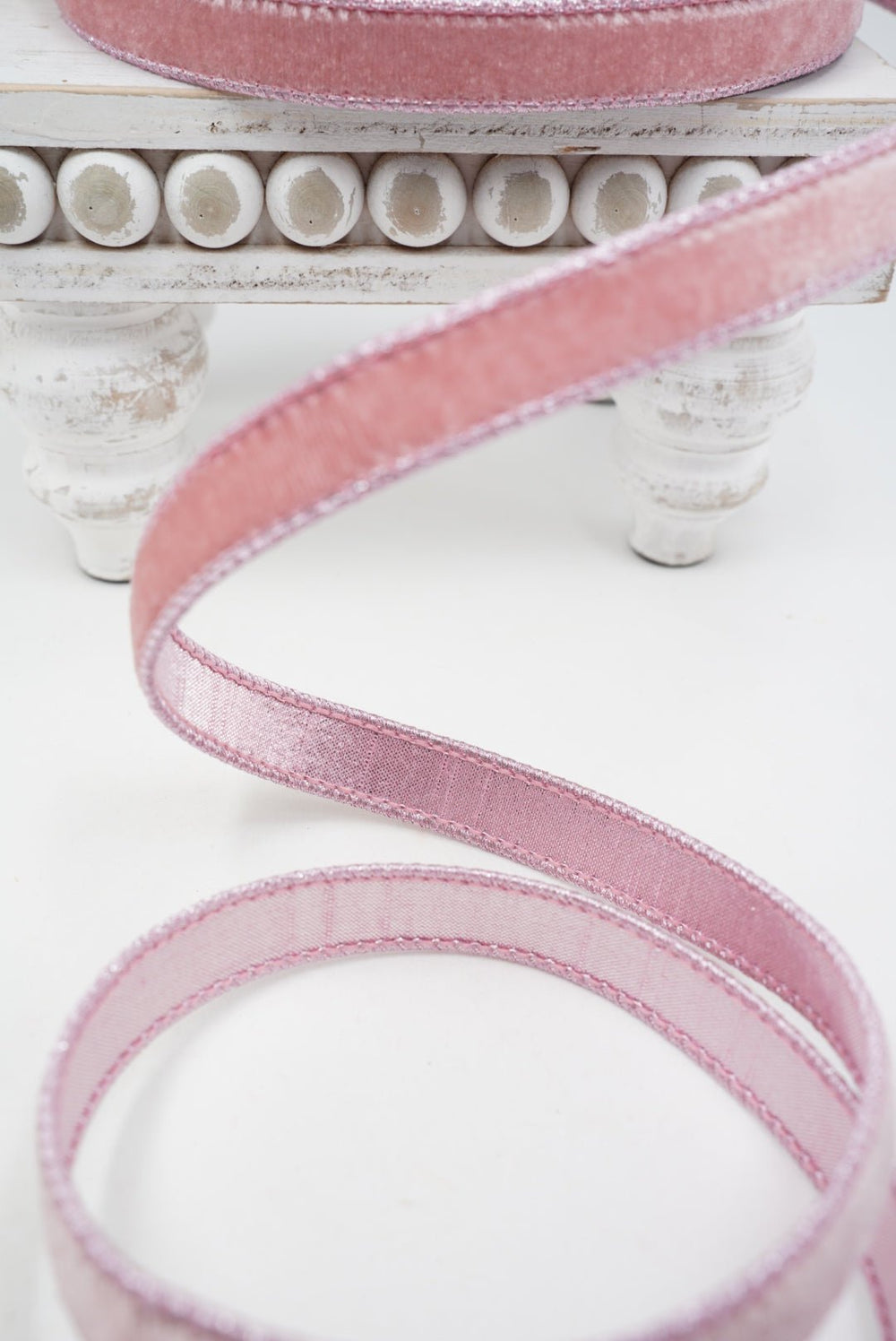 Pink Velvet Luster Farrisilk Wired Ribbon - .75" - Greenery MarketRibbons & TrimRV000-14