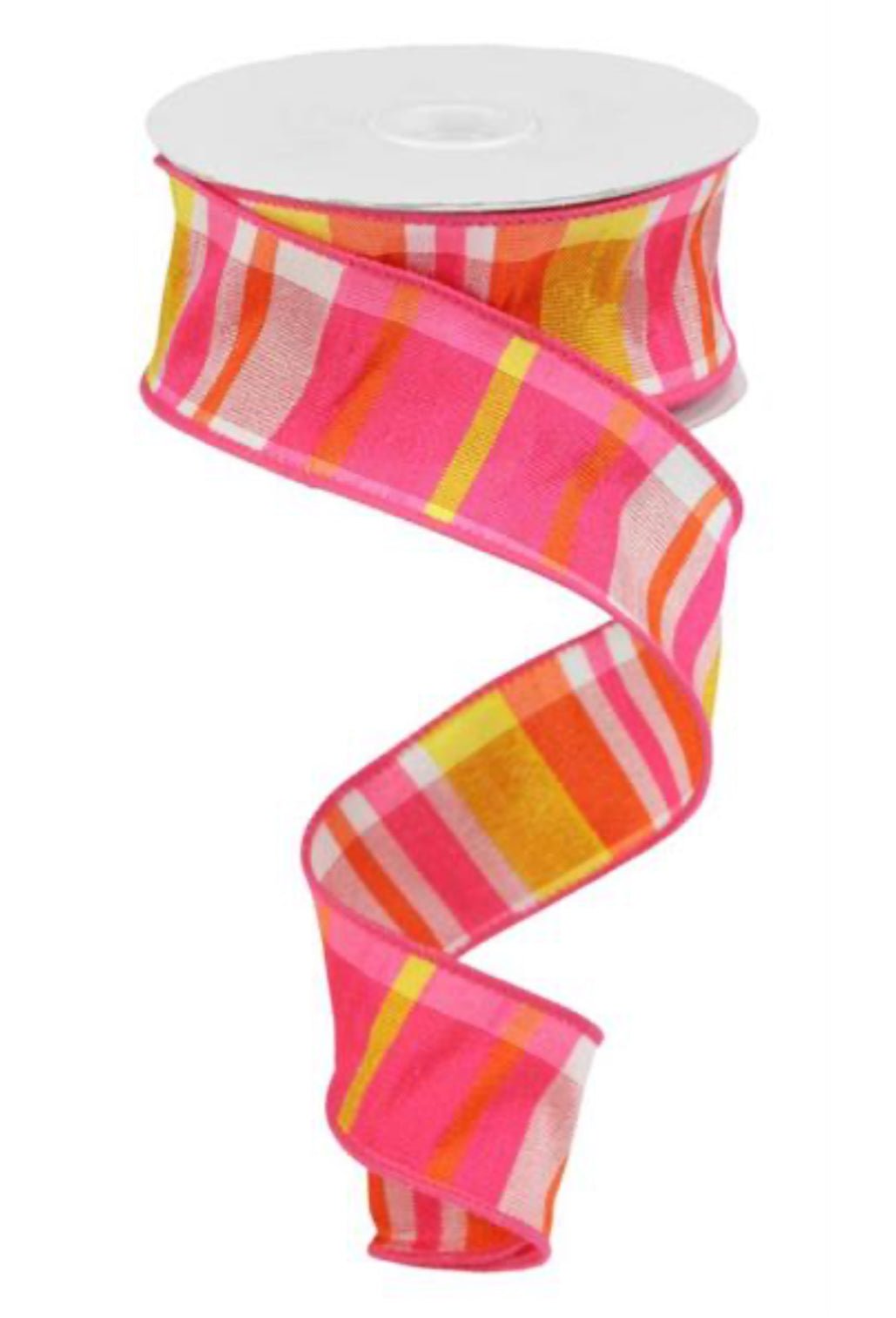pink, yellow, and orange 1.5” wired ribbon - Greenery MarketWired ribbonRGP109792