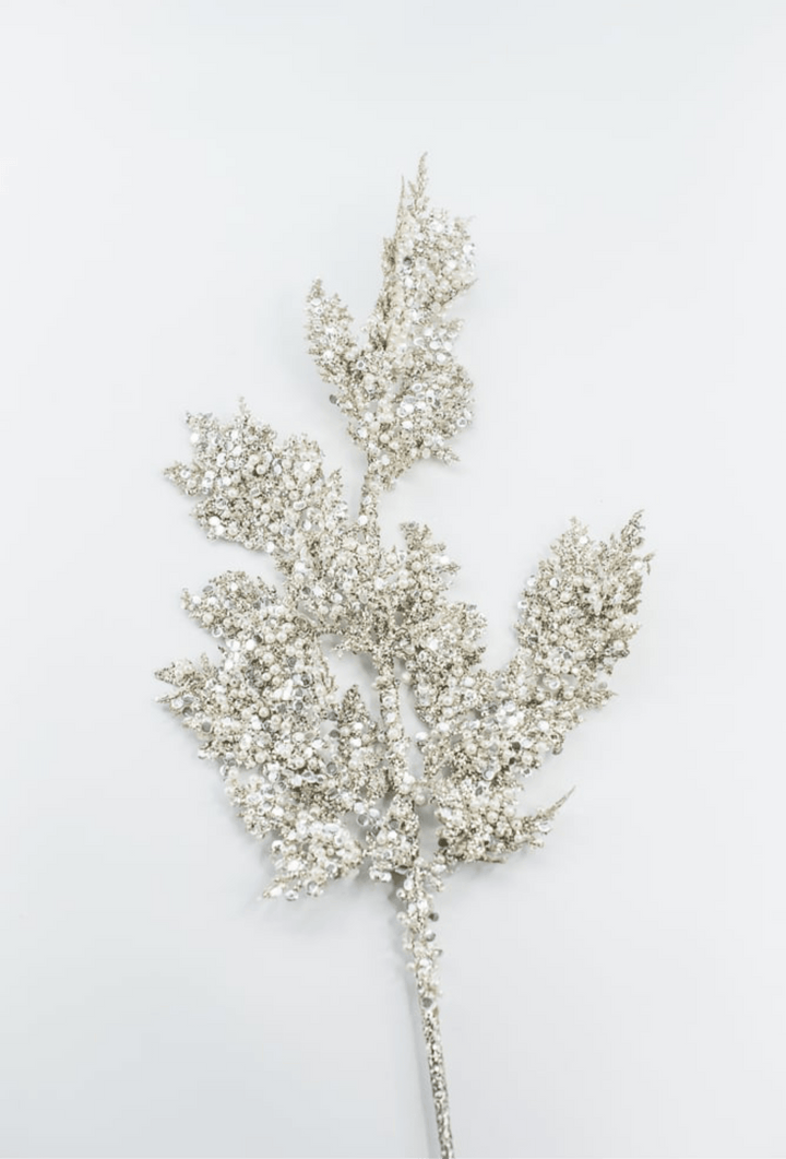 Platinum Glitter Sequin Pearl - Greenery Market40341 - PLATINIUM