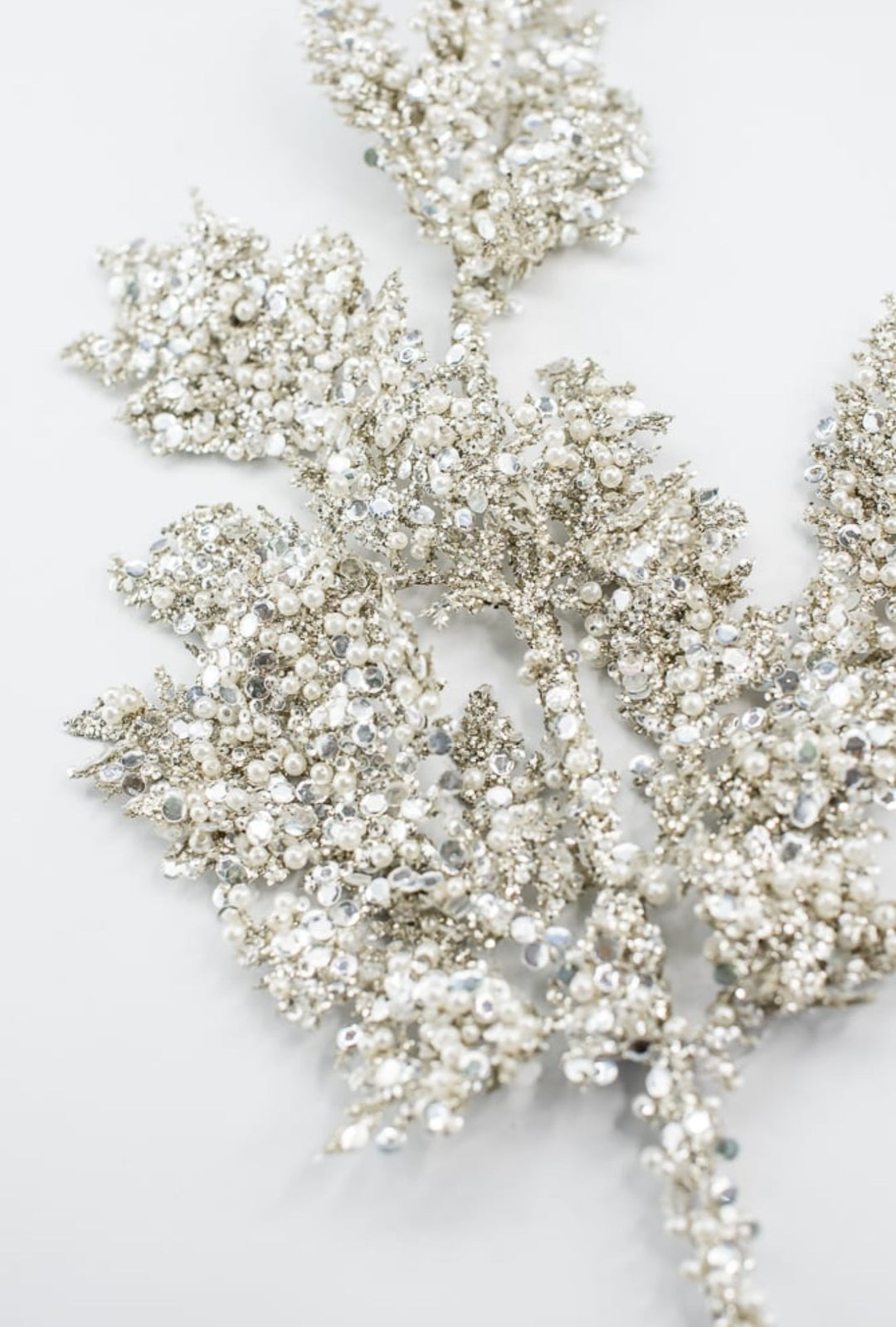 Platinum Glitter Sequin Pearl - Greenery Market40341 - PLATINIUM