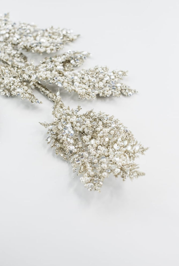 Platinum Glitter Sequin Pearl - Greenery Market40341 - PLATINIUM