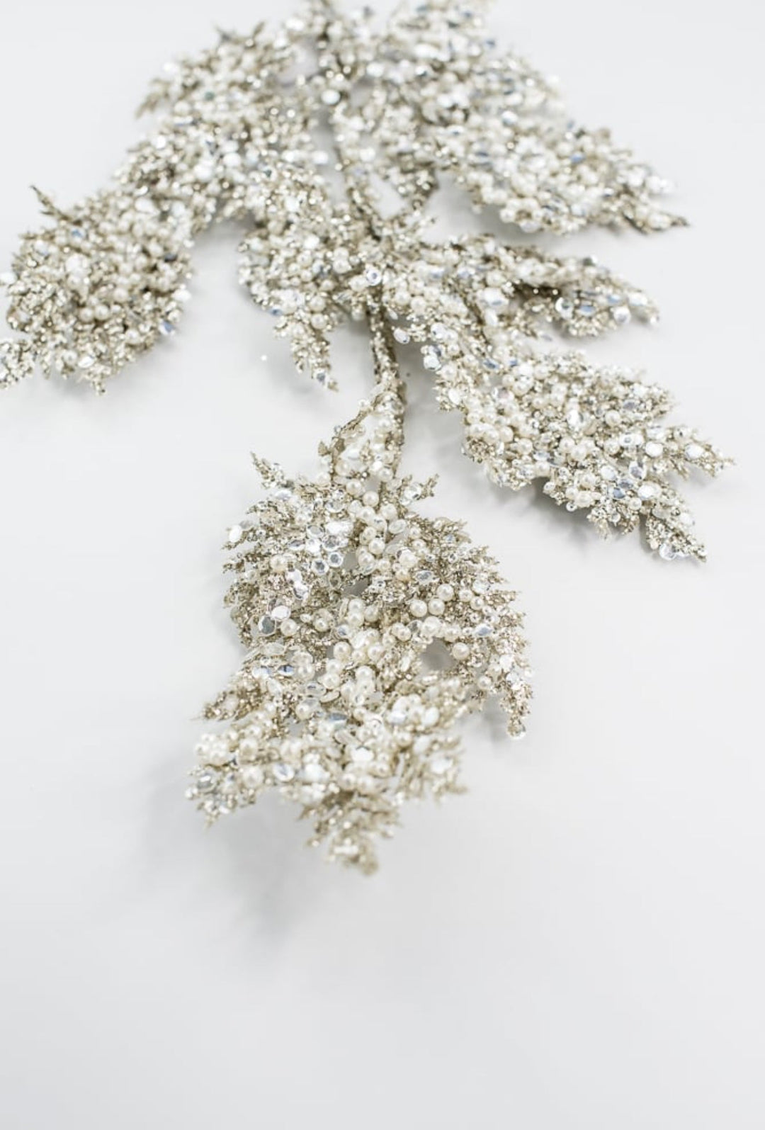 Platinum Glitter Sequin Pearl - Greenery Market40341 - PLATINIUM