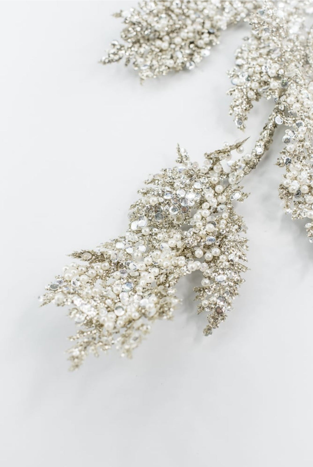 Platinum Glitter Sequin Pearl - Greenery Market40341 - PLATINIUM