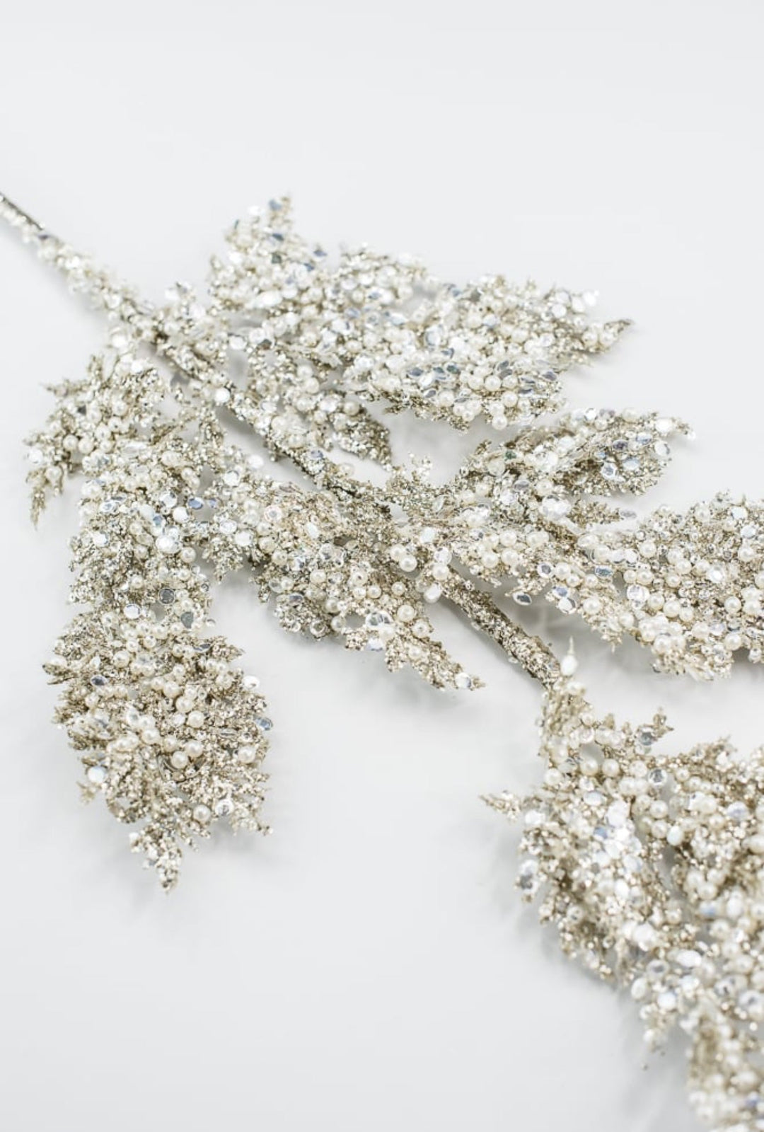 Platinum Glitter Sequin Pearl - Greenery Market40341 - PLATINIUM