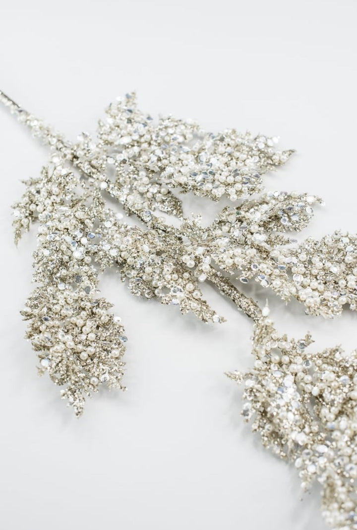 Platinum Glitter Sequin Pearl - Greenery Market40341 - PLATINIUM