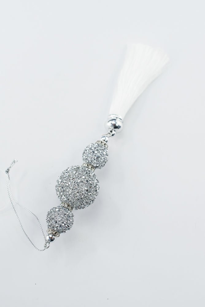 Platinum Jewel Drop Ornament - 7.5" - Greenery MarketOrnaments277766