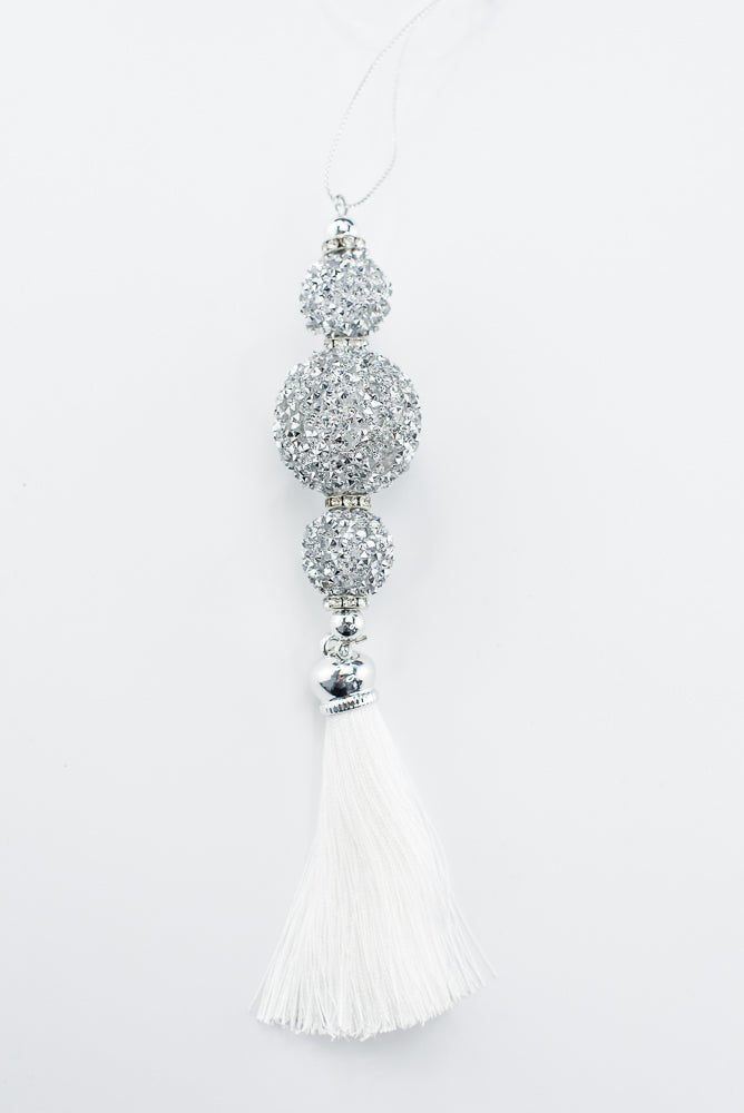 Platinum Jewel Drop Ornament - 7.5" - Greenery MarketOrnaments277766