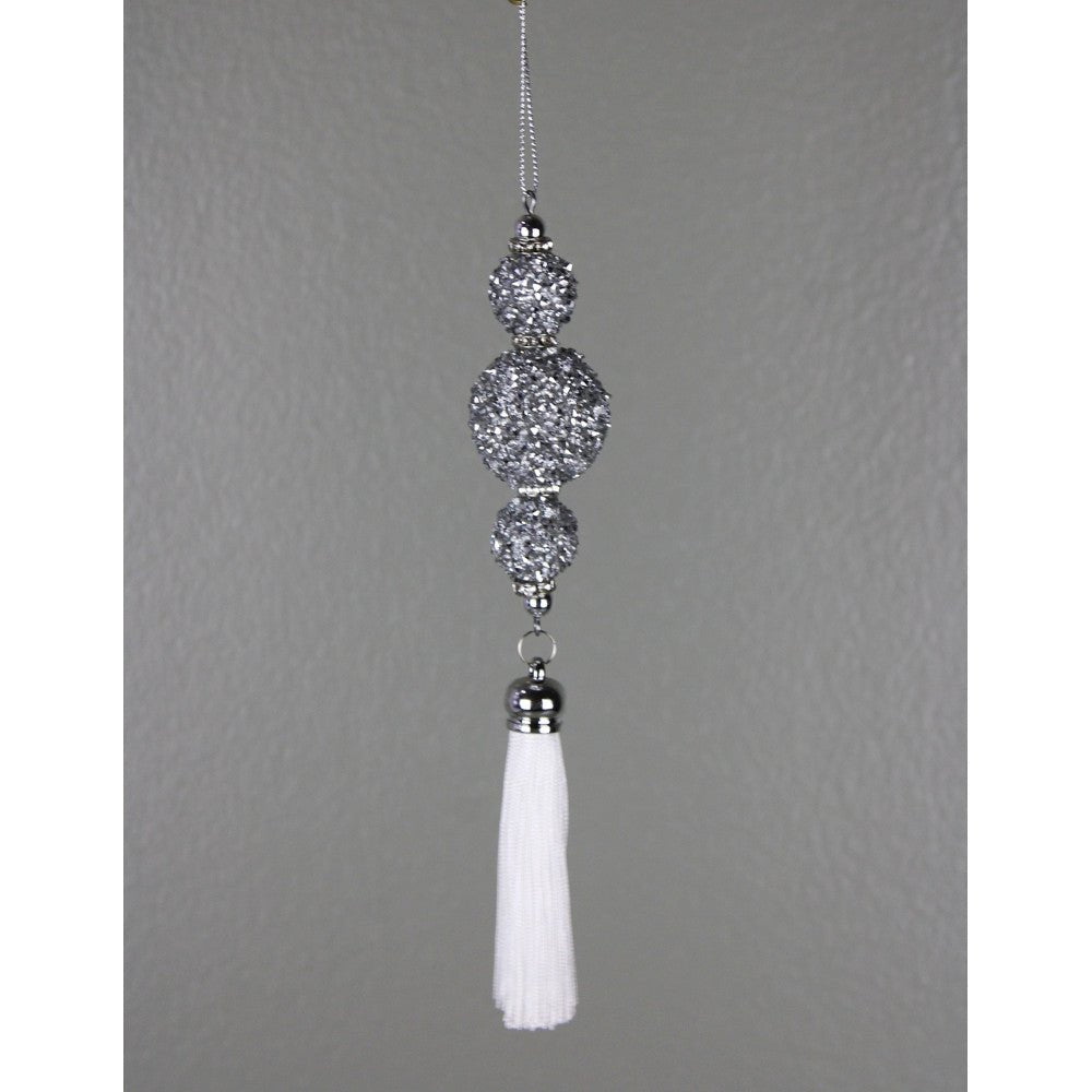 Platinum Jewel Drop Ornament - 7.5" - Greenery MarketOrnaments277766