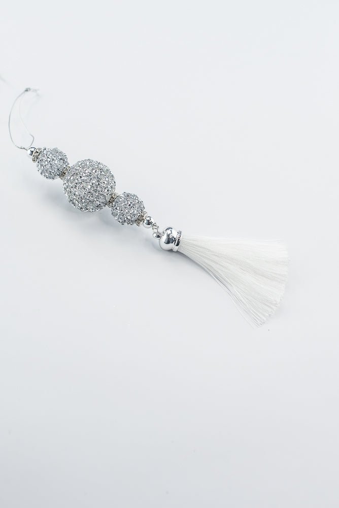 Platinum Jewel Drop Ornament - 7.5" - Greenery MarketOrnaments277766