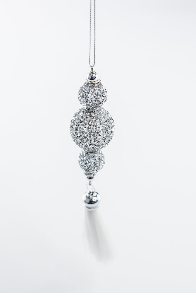 Platinum Jewel Drop Ornament - 7.5" - Greenery MarketOrnaments277766