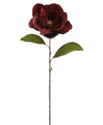 Plum Lux Velvet Magnolia Spray - 29" - Greenery MarketXFS620 - PL