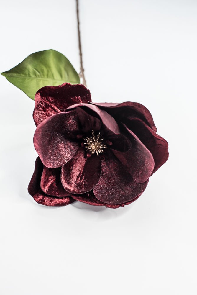 Plum Lux Velvet Magnolia Stem - 29" - Greenery MarketXFS620-PL