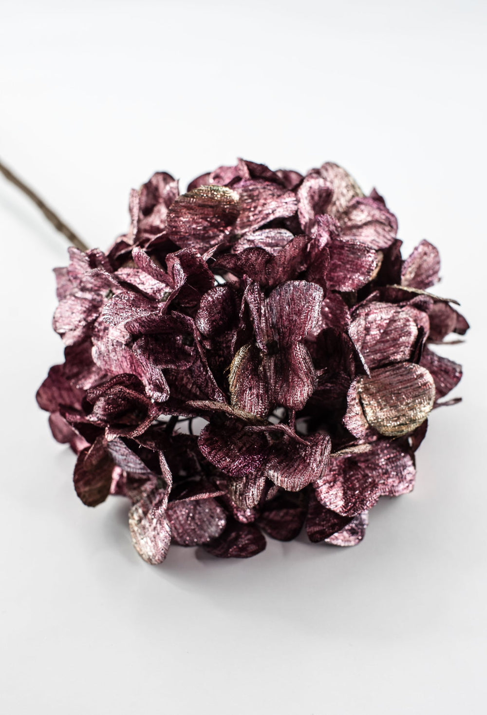 Plum Metallic Hydrangea Spray - 26" - Greenery MarketXFS335-FU