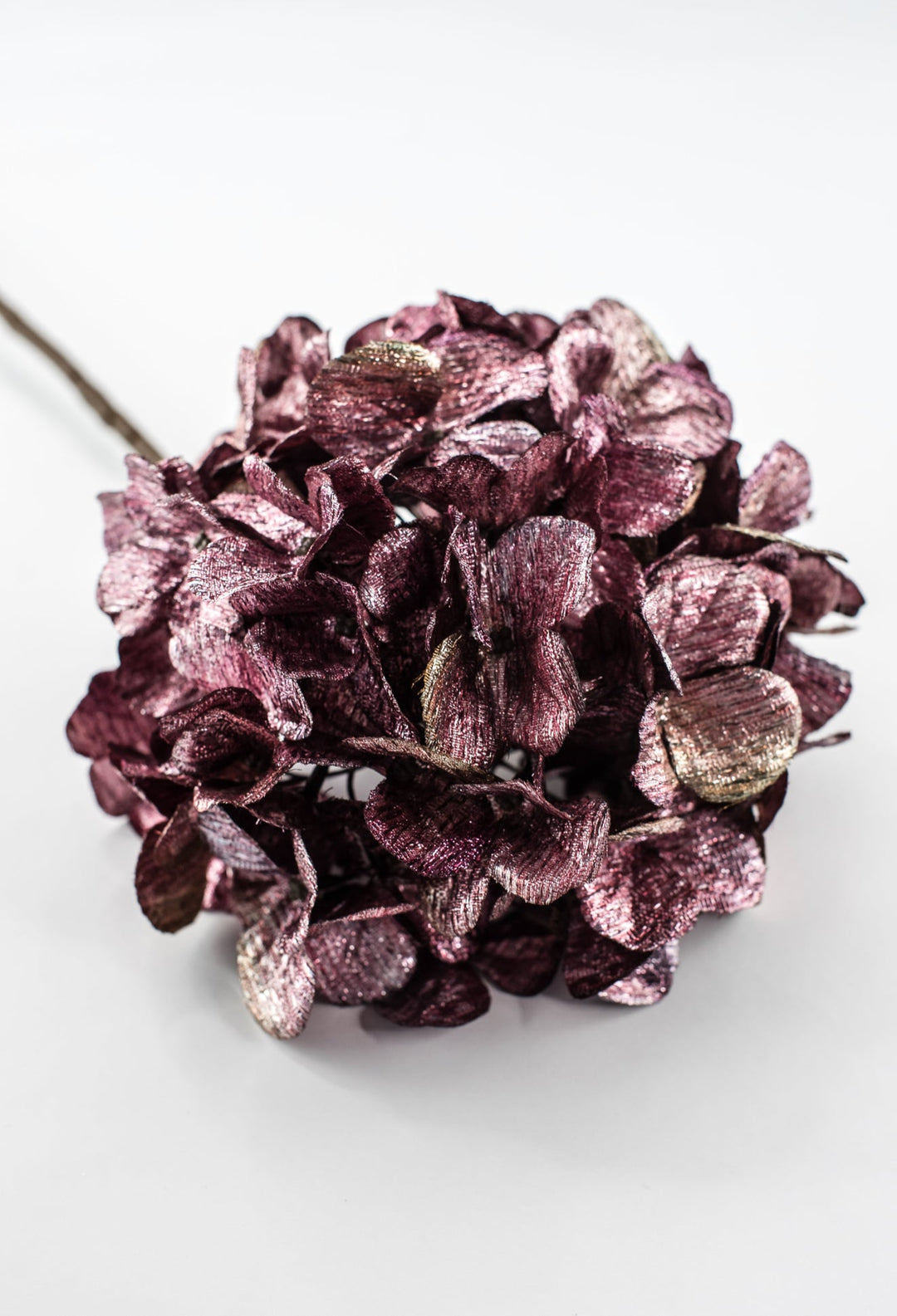 Plum Metallic Hydrangea Spray - 26" - Greenery MarketXFS335-FU
