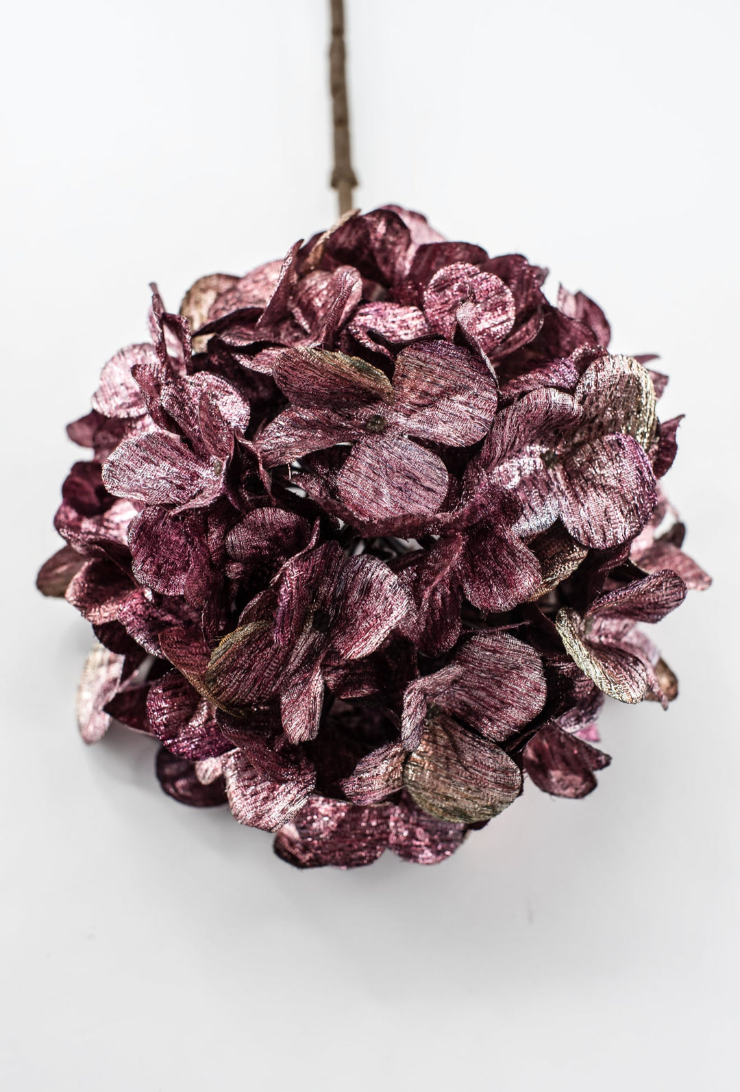 Plum Metallic Hydrangea Spray - 26" - Greenery MarketXFS335-FU