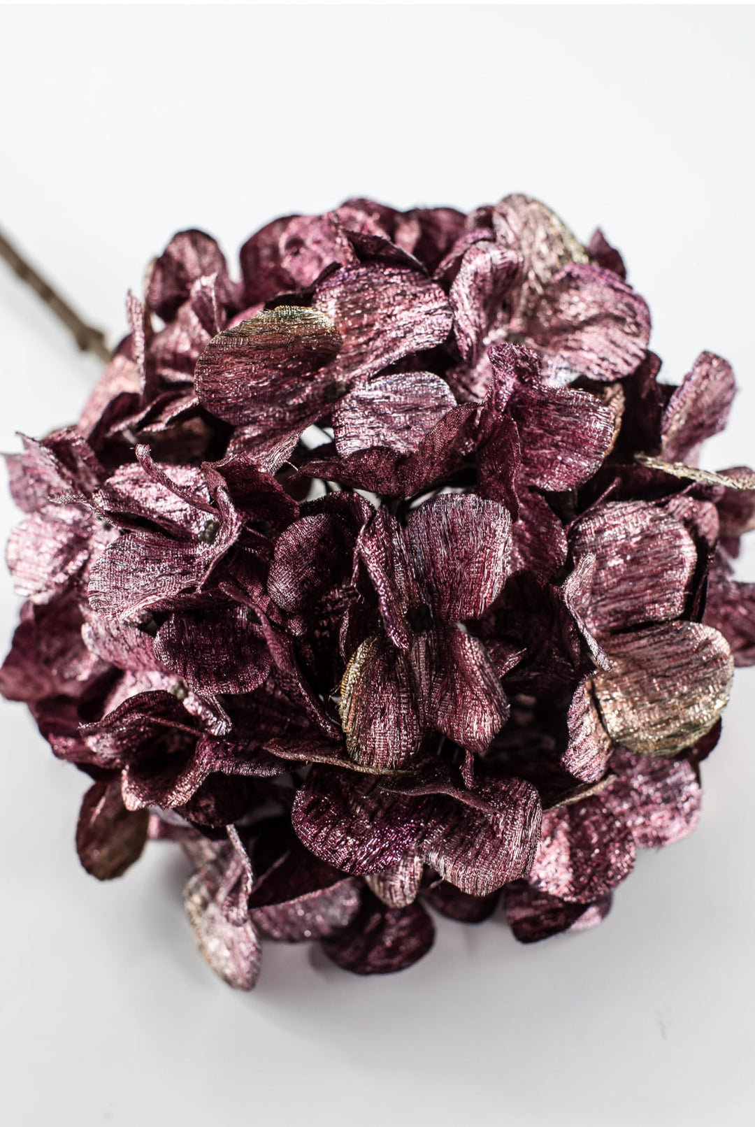 Plum Metallic Hydrangea Spray - 26" - Greenery MarketXFS335-FU