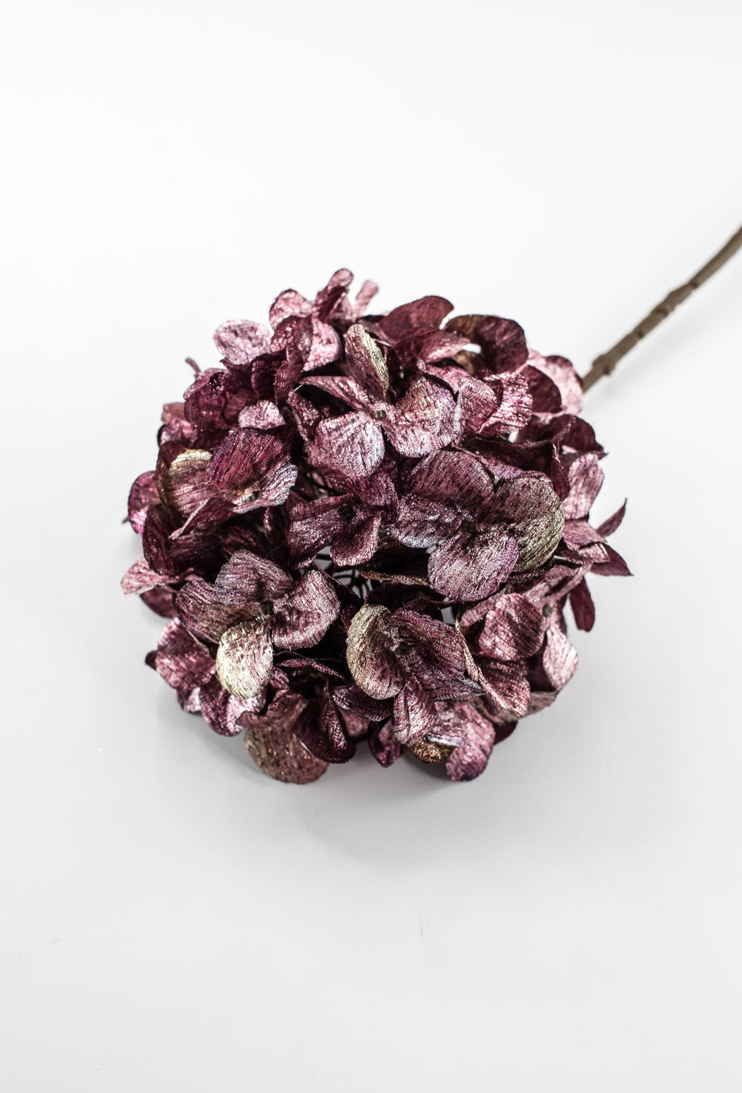 Plum Metallic Hydrangea Spray - 26" - Greenery MarketXFS335-FU