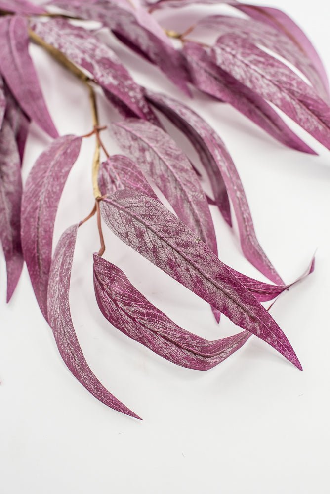 Plum Willow Leaves Eucalyptus Spray - Greenery MarketArtificial Flowers86251PU